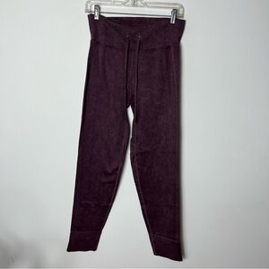 PINK Victorias Secret Ribbed Purple Leggings Soft 648